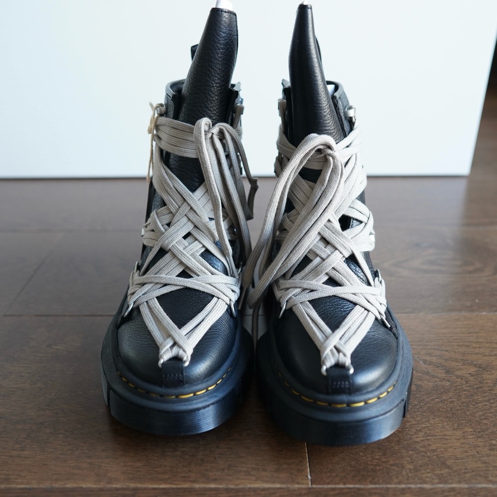 Dr. Martens x Rick Owens DRKSHDW 1460 DMXL Megalace Boots - Picture 1 of 9